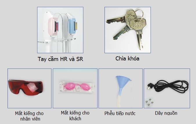máy triệt lông OPT 2 tay cầm KP-C04